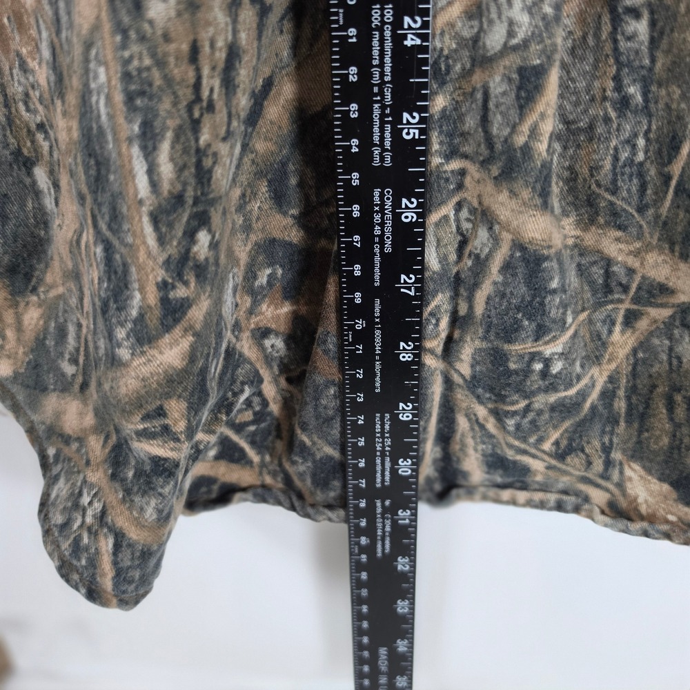 True Timber Men Camo Hunting Shirt Long Sleeve Button Up Camouflage Large - Picture 8 of 9